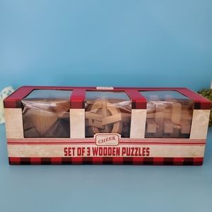 Cheer Set of 3 Wooden Puzzles